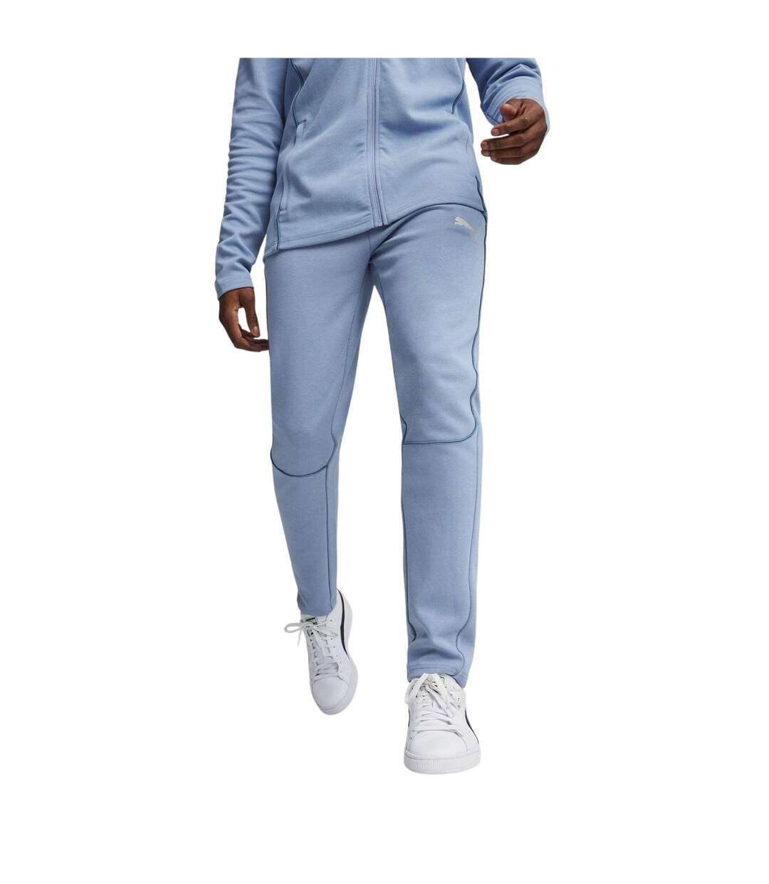 Mens Teamfinal Casuals Jersey Athletic Joggers Blue Puma-1