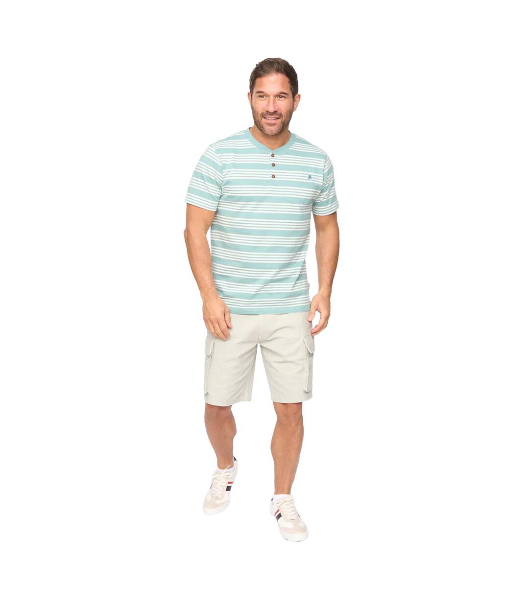 T-shirt Brigman Homme Bleu Sarcelle Flammé Bewley & Ritch-4