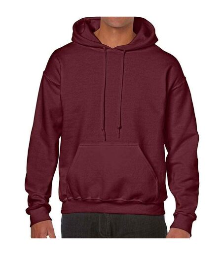 Unisex adult heavy blend hoodie maroon Gildan