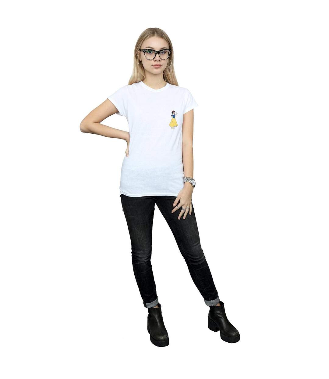 Disney Princess - T-shirt SNOW WHITE CHEST - Femme (Blanc) - UTBI36977-4