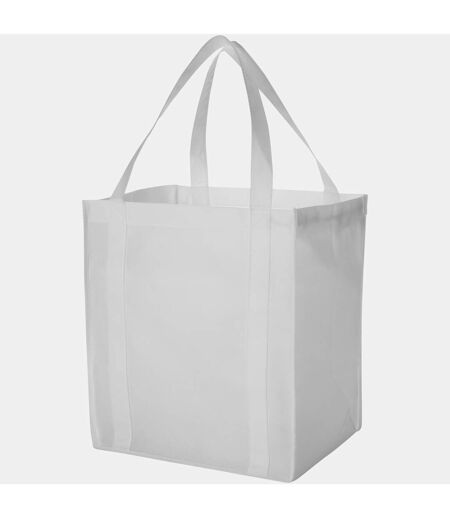 Bullet Liberty Non Woven Grocery Tote (Pack of 2) (White) (13 x 10 x 14.5 inches) - UTPF2572