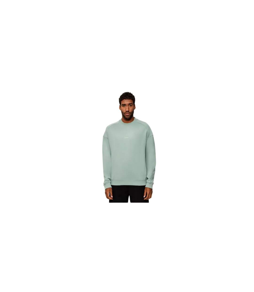 Sweat Manches Raglan Delastcrew Homme Vert Pastel Hugo Boss-1