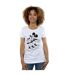 Disney T-shirt en coton Mickey Mouse Shake Femme/Ladies (Blanc) - UTBI33195-2