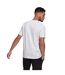 Mens Essentials Small Logo Embroidered T-shirt White Adidas-2
