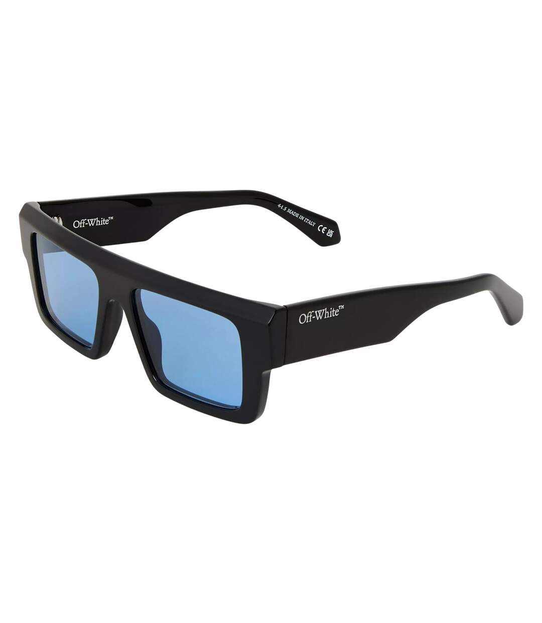 Mens Minneapolis Rectangle Sunglasses One Size Black Blue Off White-1