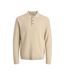 Polo manches longues beige homme jack & jones sandri-1
