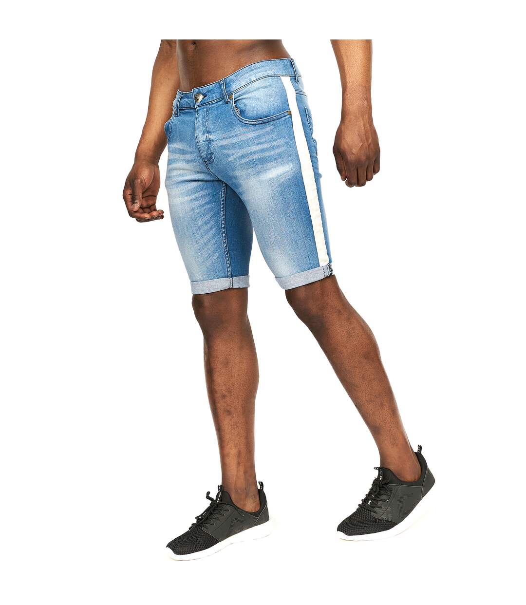 Short playmore homme bleu clair délavé Crosshatch-3