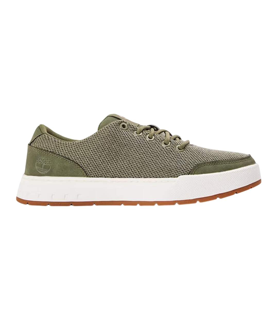 Mens Maple Grove Knitted Lace Up Trainers Deep Lichen Green Timberland-1