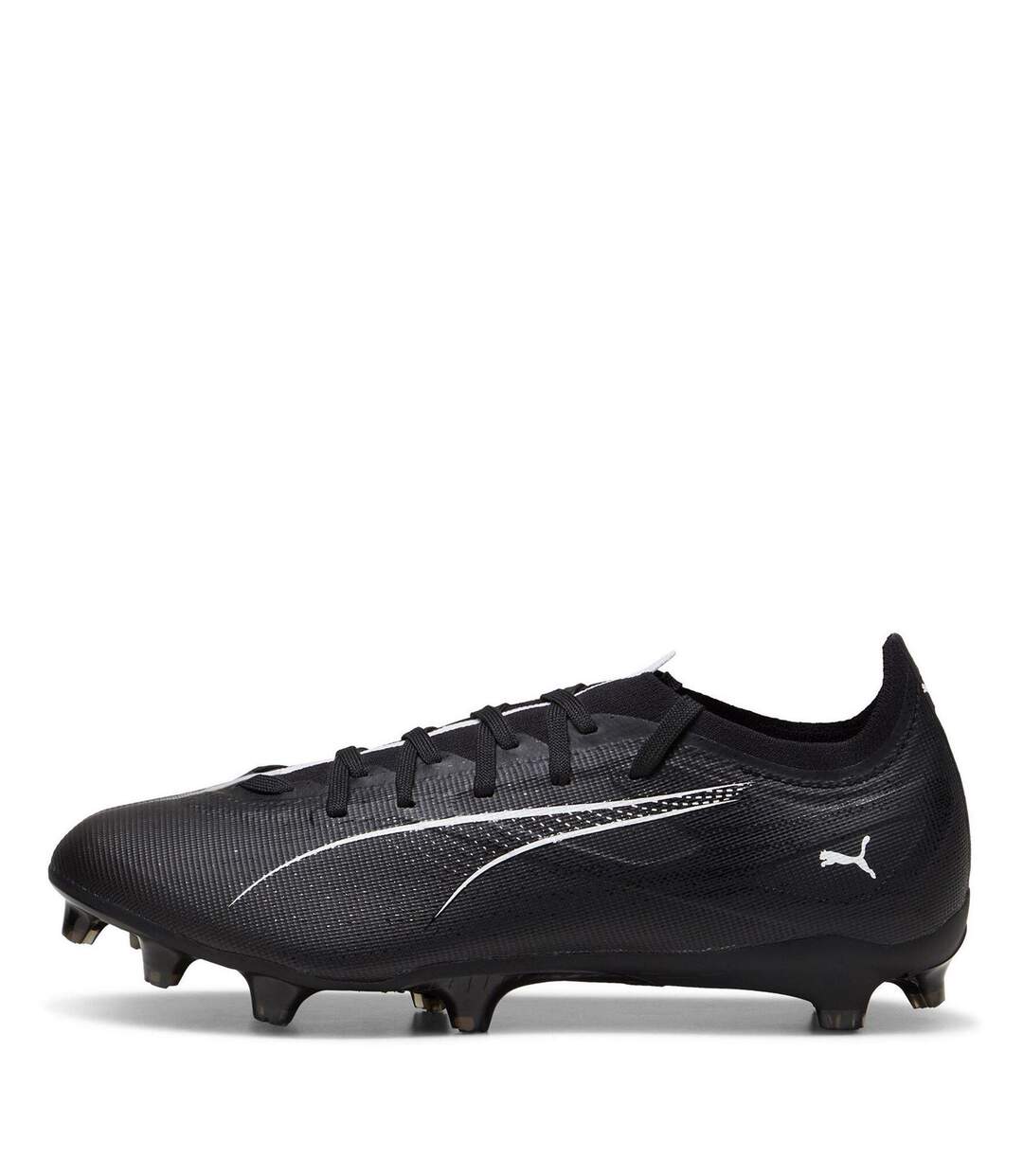 Mens Ultra 5 Match Firm Ground Football Boots Black White Puma-2