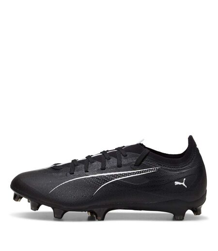 Mens Ultra 5 Match Firm Ground Football Boots Black White Puma