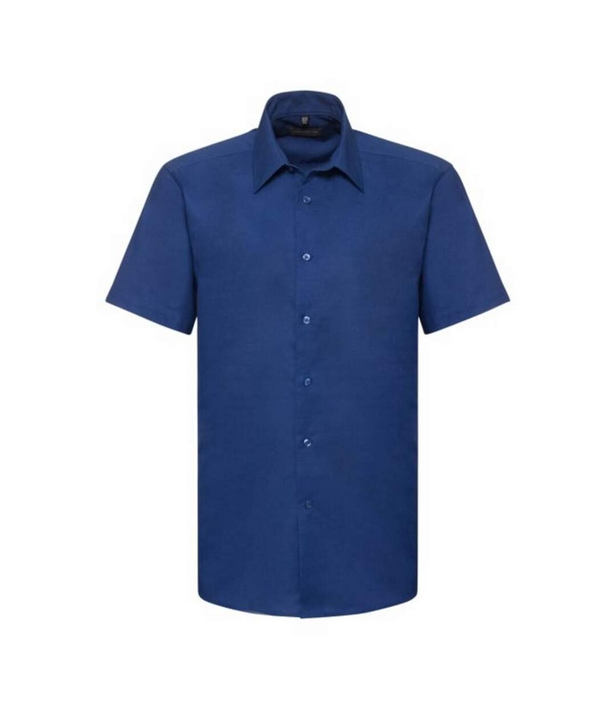 Russell Collection Mens Oxford Easy-Care Tailored Shirt (Bright Royal Blue)