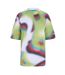 Womens/ladies Abstract Crew Neck T-shirt Green Multicoloured Diadora-1
