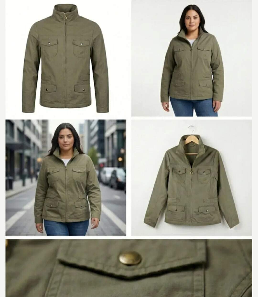 Veste Saharienne Femme Grande Taille Modèle AXMANGA1-3