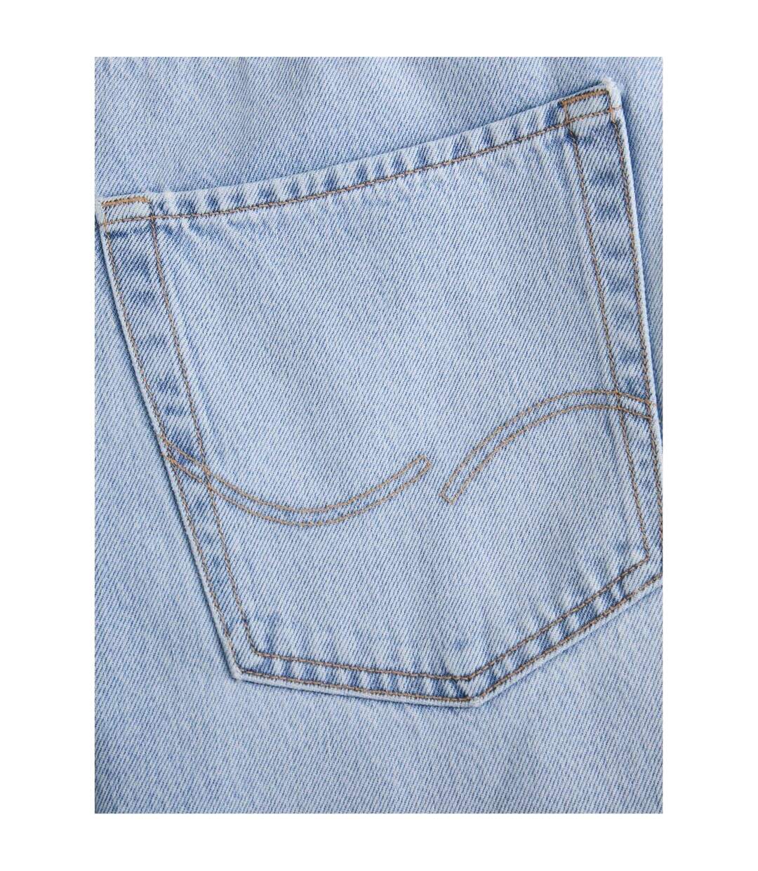 Mens Denim 5 Pockets Straight Leg Jeans Blue Denim Jack And Jones-3