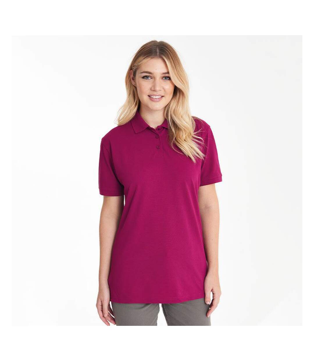 Polo à manches courtes  klassic superwash pour femme magenta Kustom Kit