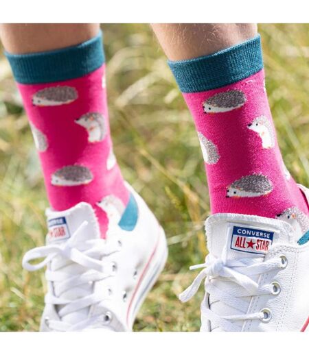 Miss Sparrow - Femme Chaussettes Animaux | Fantaisie Chaussettes Bambou