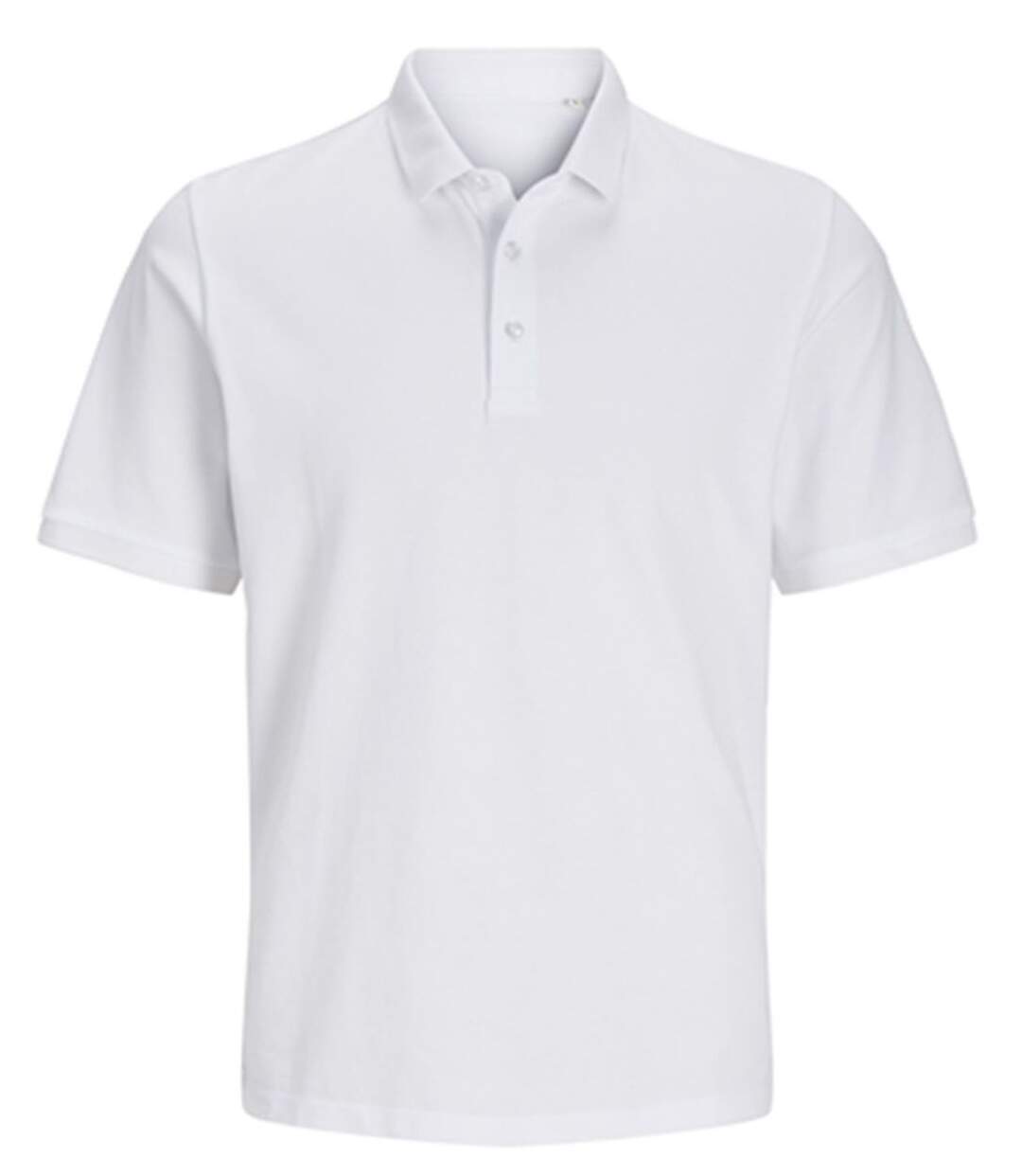 Polo manches courtes - JACK&JONES - Unisexe - JJ7556 - blanc-1