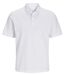 Polo manches courtes - JACK&JONES - Unisexe - JJ7556 - blanc