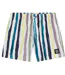 Short De Bain Motif/style Rayures Contrastées Homme Vert Clair Hugo-2