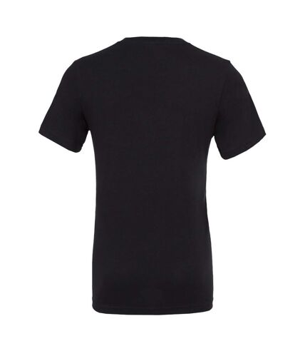 Canvas Mens Jersey Short Sleeve V-Neck T-Shirt (Black)