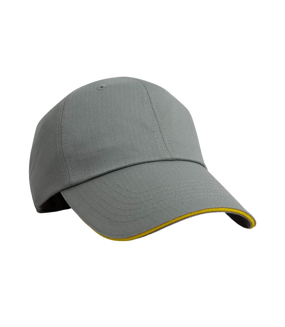 Casquette de baseball gris / jaune Result Headwear-1