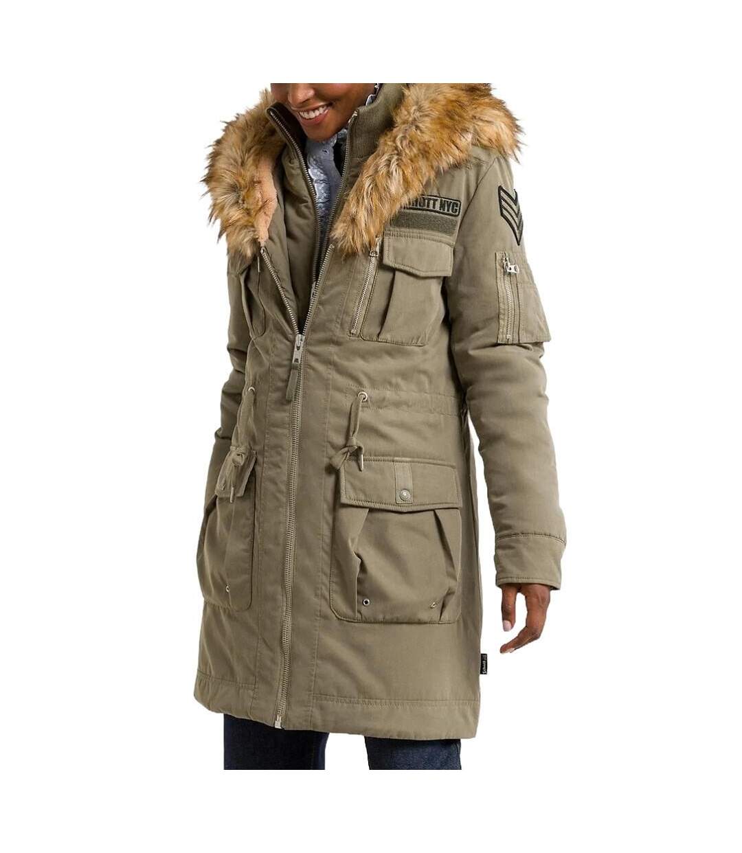 Parkas Kaki Femme Schott Army - S