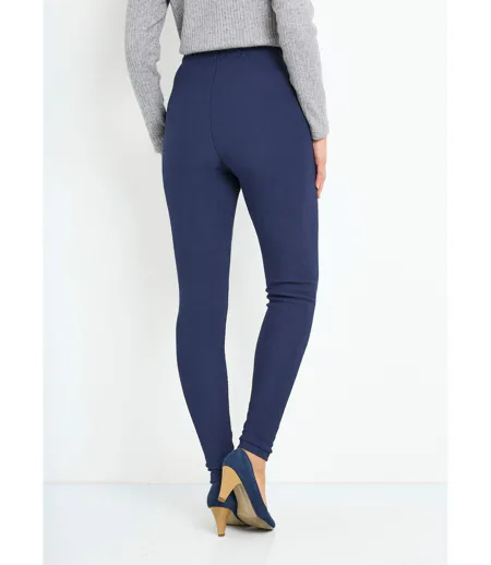 Legging côtelé taille élastiquée
