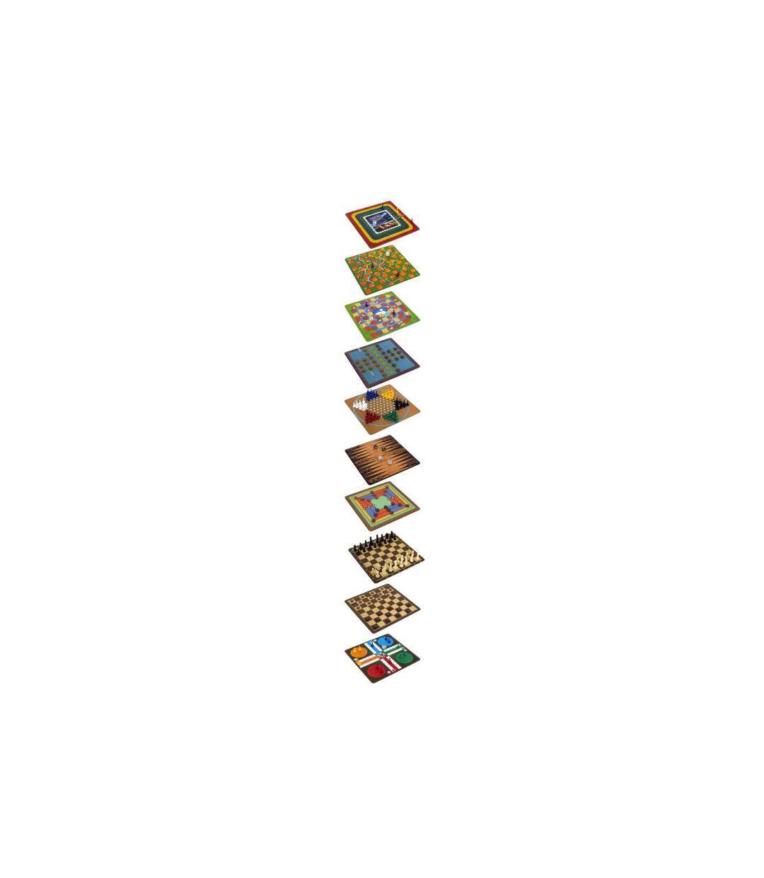 Coffret 100 Jeux Classique 28cm Multicolore-5
