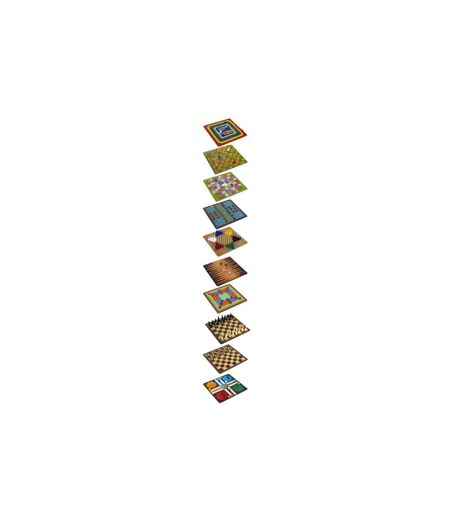 Coffret 100 Jeux Classique 28cm Multicolore