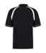 Kustom Kit Oak Hill Mens Short Sleeve Polo Shirt (Black/White)