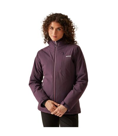 Womens/ladies Highton Iv Plain Stretch Padded Jacket Deep Plum Regatta