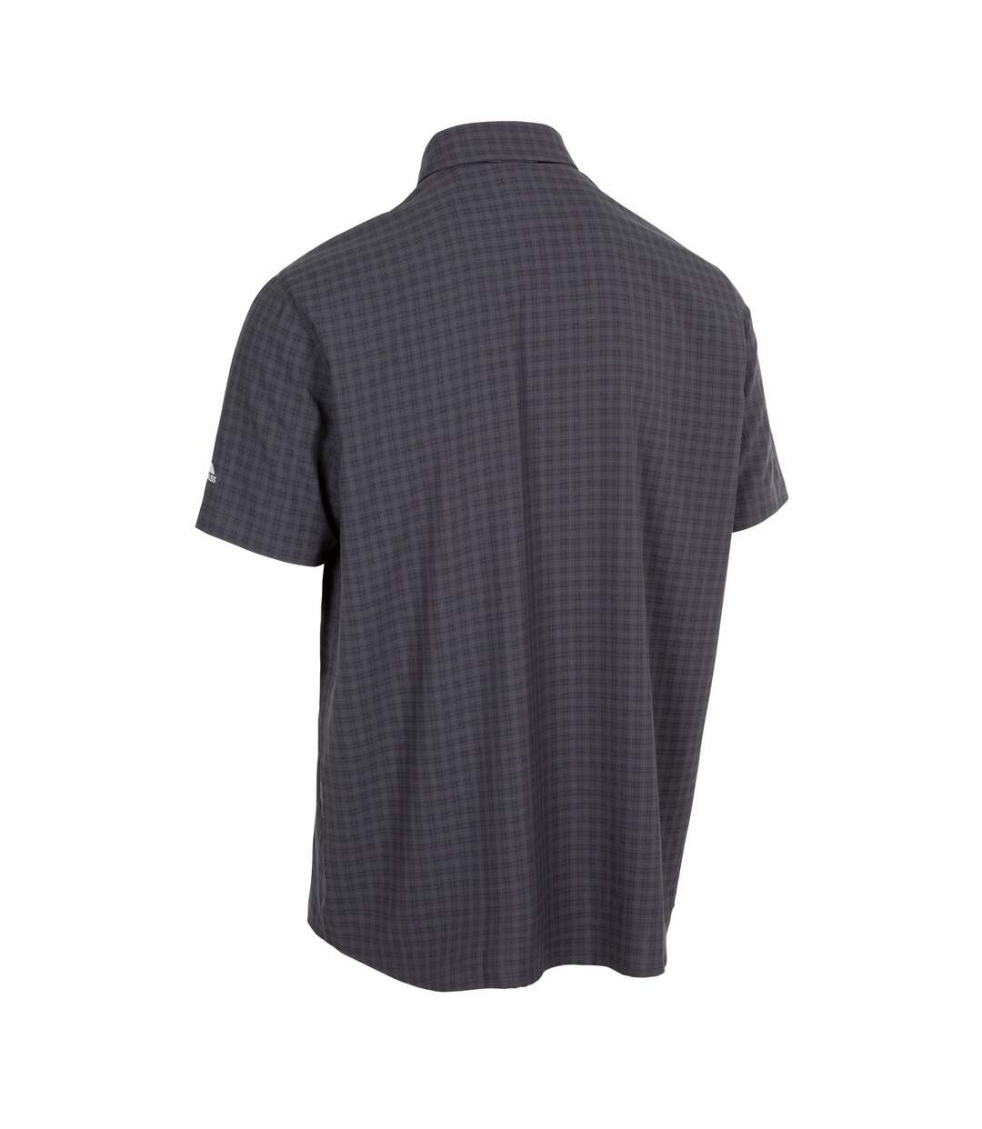 Mens gilcrux shirt dark grey Trespass-2