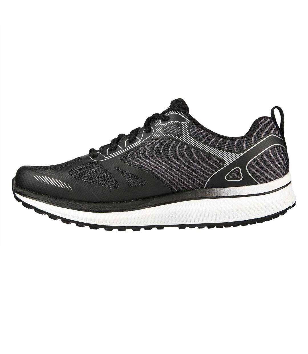 Baskets Gorun Consistent Femme Noir Argenté Skechers-2
