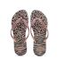 Tongs noir/rose havaianas slim animal infradito-3