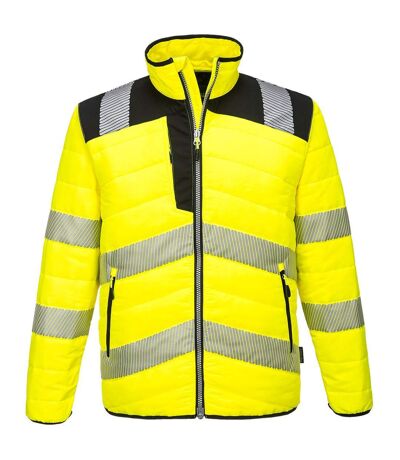 Portwest Mens PW3 Hi-Vis Padded Jacket (Yellow/Black) - UTPW1247