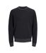 Pull gris foncé homme jack & jones globe knit-2