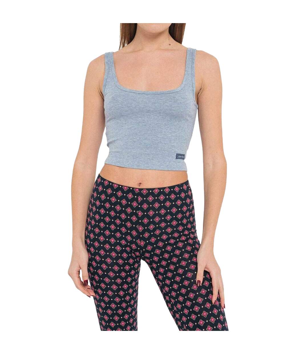 Débardeur Femme Bleu Chambray Chiné Calvin Klein-1