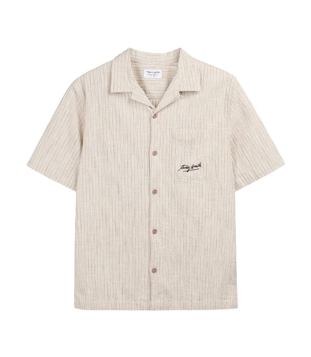 Chemise beige homme teddy smith elvis-1