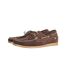 Womens/ladies Savona Calf Suede Deck Shoes Chocolate Hy-3