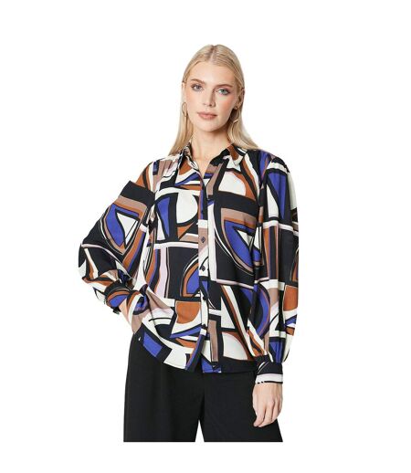 Principles Womens/Ladies Abstract Shirt (Brown) - UTDH6703