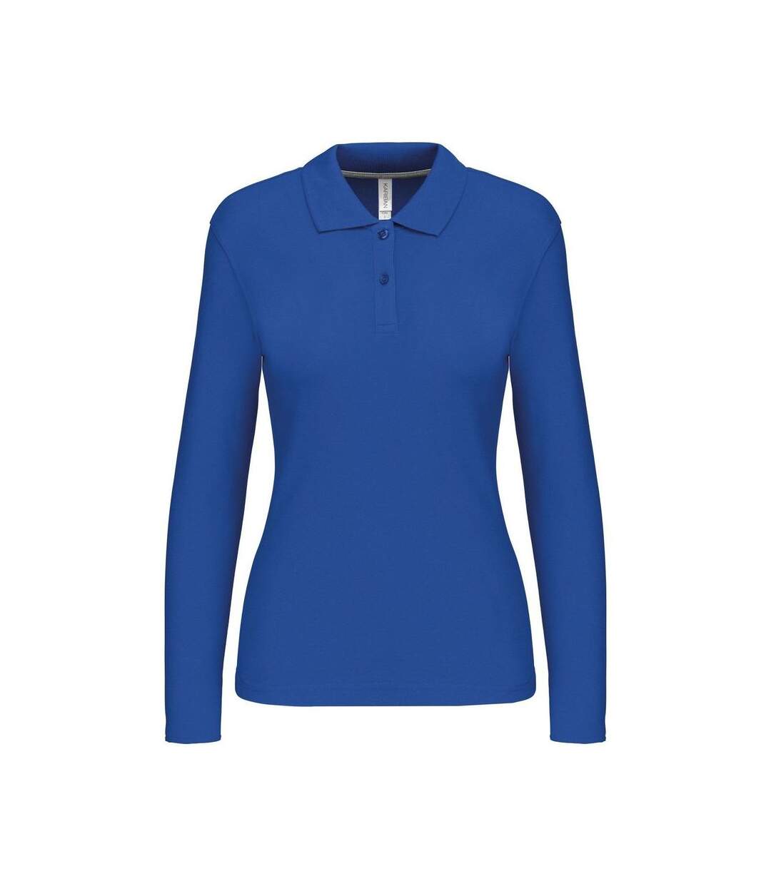 Polo manches longues - Femme - K244 - bleu roi-1