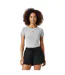 Womens/ladies Logo Performance Gym Top Grey Melange Rohnisch-4