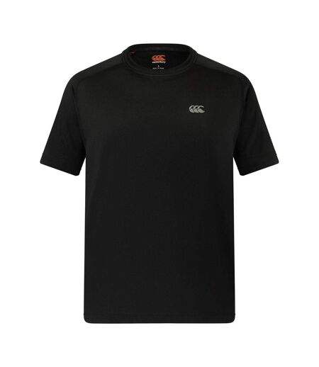 Mens Tempo Short-sleeved T-shirt Black Canterbury