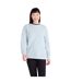 Womens/ladies Strath Melange Supersoft Sweatshirt Pale Green Mountain Warehouse-4