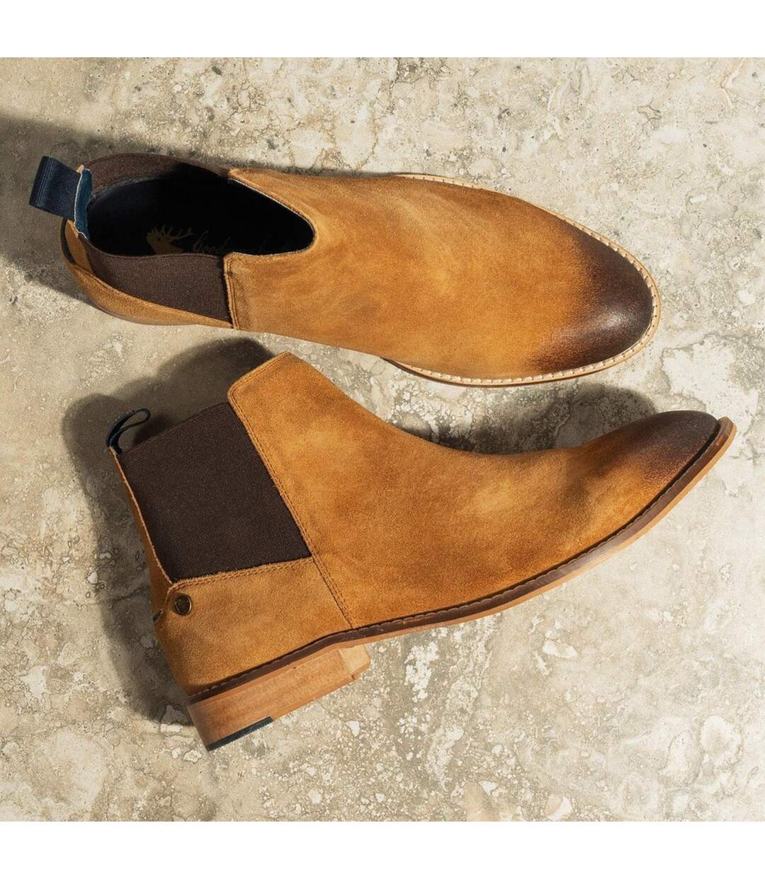 Mens Arlo Tan Suede Chelsea Boot-1