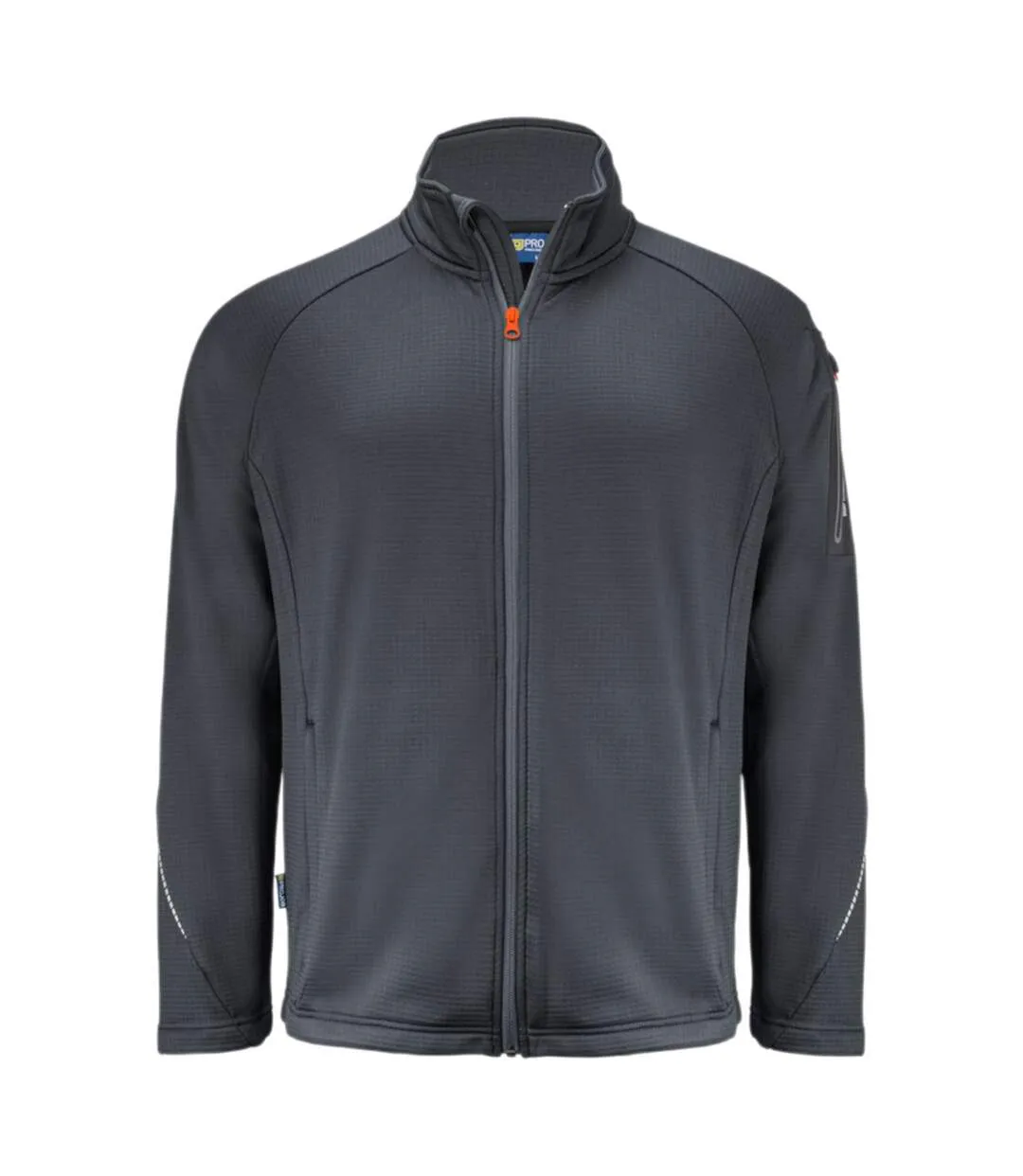 Mens 3319 Microfleece Fleece Jacket Grey Projob-1