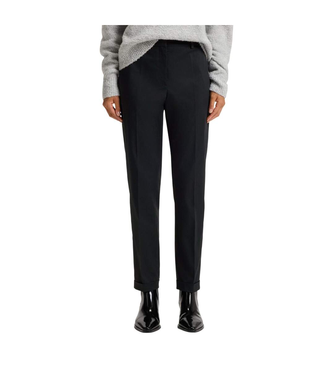 Chino Tachinoa Femme Bleu Foncé Boss-4