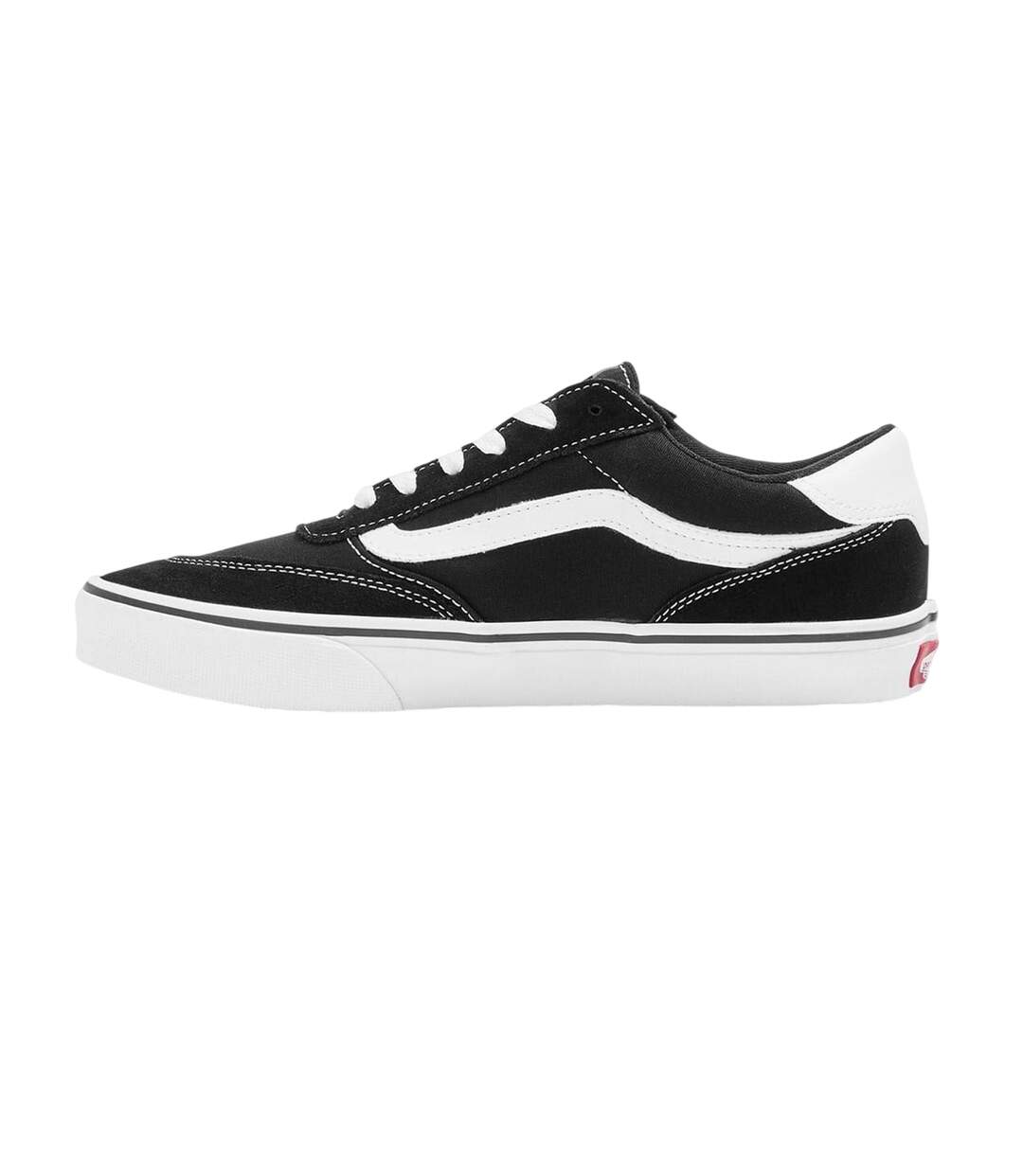 Chaussures Brooklyn Femme Noir Blanc Vans-2