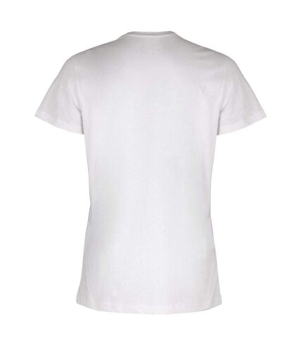 Womens/ladies embossed panel t-shirt white TriDri