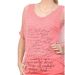Tunique d'été femme 2 pièces - Top orange lumineux avec superposition stylée et motif tendance-4